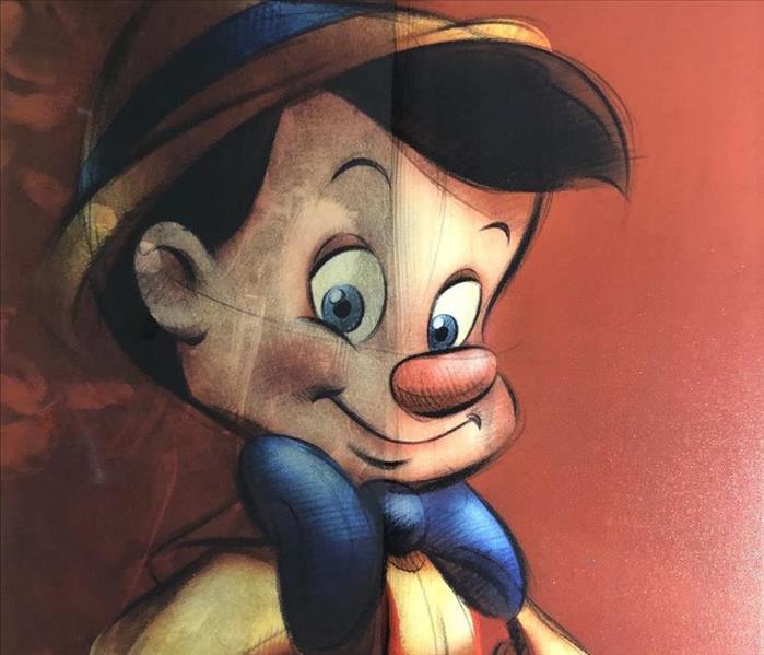picture Pinocchio with soot cleaning